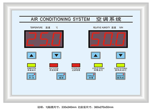 中央面板 單聯空調2套